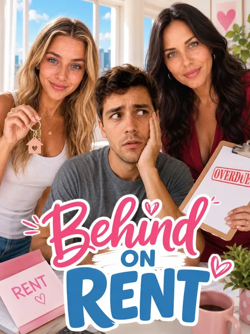 Behind on Rent poster on Candy AI Shorts